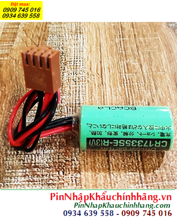 Sanyo CR17335SE-R (zắc nâu 4 holes) Lithium 3V size 2/3A chính hãng Made in Japan